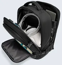 Рюкзак міський Bange BG-7690 ранець з відсіком для ноутбука до 15.6'' 30л USB-роз'єм Black (19366) - мініатюра 4
