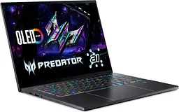 Ноутбук Acer Predator Triton 14 PT14-52T-96T3 (14.5 2.8K OLED 120 Hz, Intel U9-288V, 32 GB, 2 TB, RTX 5070, W11H) (NH.U0GAA.001) - мініатюра 3
