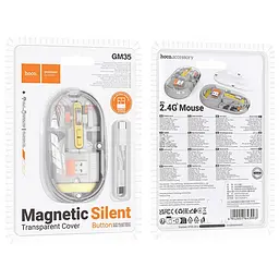 Миша бездротова Hoco GM35 General Bluetooth + 2.4G Space Gray - мініатюра 3