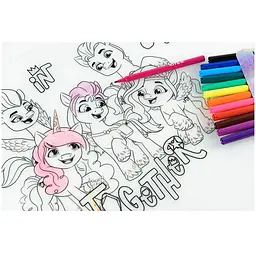 Підкладка розмальовка Kite Little Pony 30х40 см силіконова (LP22-424) - мініатюра 8