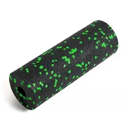Масажний ролик (роллер) гладкий PowerPlay PP-4346 Mini EPP Foam Roller Чорно/Зелений (15,3x5,3 см) (PP_4346_Green_(15*5))