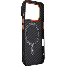 Чохол ArmorStandart LikeCarbon2 SE MagCase для Apple iPhone 17 Pro Max Black Orange (ARM89162) [156303] - мініатюра 3