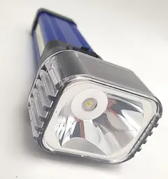 Ліхтар LED лампа 5w+COB+SMD акумуляторний ліхтарик з двома бічними панелями прожектор Bailong СВ-888 - мініатюра 10