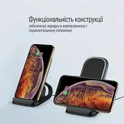 Бездротовий зарядний пристрій ColorWay Wireless Stand 10W Blue (CW-CHW30Q-BL) - мініатюра 8