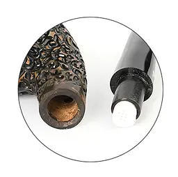 Люлька для куріння Muxiang Briar Wood 9 мм filter 211-08k4 (emb-1067) - мініатюра 3