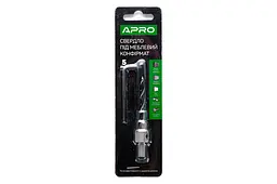 Свердло під конфірмат по дереву Apro 5.0 мм - мініатюра 2