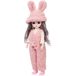 Дитяча іграшкова лялька Bambi F0322 Pink шарнірна розмір 29 см