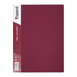 Папка з файлами Axent 10 sheet protectors, burgundy (1010-04-А)
