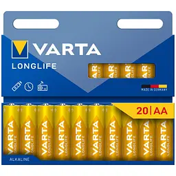 Батарейки Varta Longlife Alkaline AA 20 шт. (4106101720)