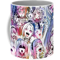 Кухоль GeekLand Ахегао Ahegao anime А 02.03 330 мл білий - мініатюра 2