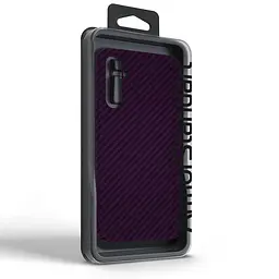 Карбоновый чехол для Samsung Galaxy A34 5G (A346), LikeCarbon, фиолетовый, панель, защитный чехол-накладка, ультратонкий и легкий, противоударный, обеспечивает защиту от ударов, падений и царапин, ArmorStandart (ARM71928) - мініатюра 3