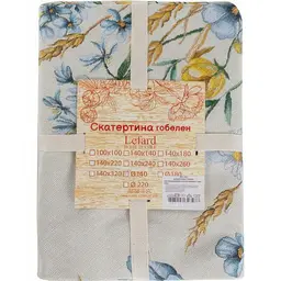 Скатертина гобеленова Lefard Home Textile Колоски 140 см (732-347) - мініатюра 2