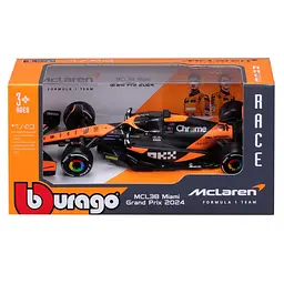 Автомодель MCLAREN F1 MCL38 (2024) Bburago 18-38214 масштаб 1:43 - мініатюра 6