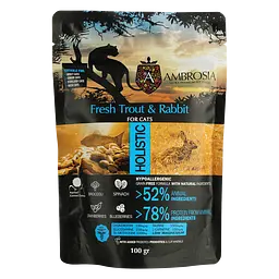 Набір дегустаційного сухого корму для дорослих котів Ambrosia Grain Free 300 г (3 шт. х 100 г) - мініатюра 3