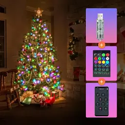 Розумна смарт гірлянда Niki Light smart роса rgb керування через смартфон пульт 20 метрів 200 лед - мініатюра 5