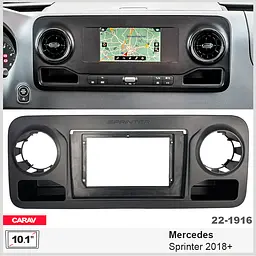 Перехідна рамка Mercedes-Benz Sprinter Carav 22-1916 - мініатюра 4