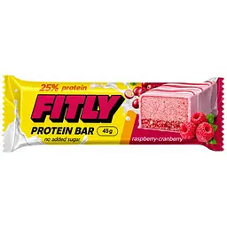 Протеїновий батончик Fitly 12x45 г Малина-журавлина