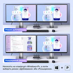 HDMI KVM-перемикач UGREEN AK703 2 ПК і 2 монітори до 8K 60 Гц входи кожного ПК 2 HDMI та USB-A для периферії 3 USB-A та 1 USB-C USB 3.0 до 5 Гбіт/с (85100) - мініатюра 7