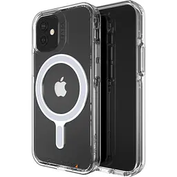 Протиударний прозорий магнітний чохол Gear4 Crystal Palace MagSafe для iPhone 13 Mini (5.4") Clear