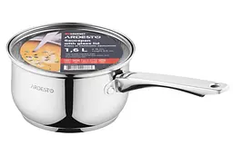Ківш Ardesto зі скляною кришкою Gemini Gourmet Spoleto 1.6л нержавіюча сталь kuh0014710 - мініатюра 5