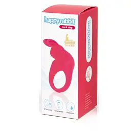 Віброкільце Happy Rabbit Cock Ring 6.7 см рожевий - мініатюра 2