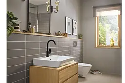 Змішувач для умивальника Hansgrohe Rebris E з донним клапаном matt black 72576670 - мініатюра 2