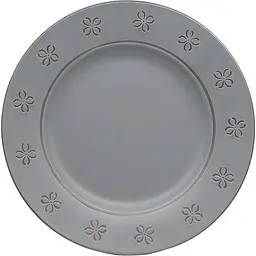 Тарілка обідня МВМ My Home 23 см сіра (KP-40 GRAY)