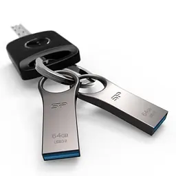 USB флеш накопичувач Silicon Power 64GB Jewel J80 Titanium USB 3.0 (SP064GBUF3J80V1T) - мініатюра 2