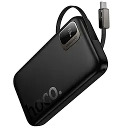 Зовнішній акумулятор HOCO Q51 Key PD20W power bank with telescopic cable(10000mAh) Black (6942007671514) - мініатюра 4