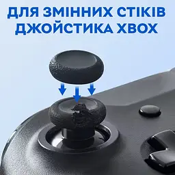 Накладки на стіки для геймпадів Semi Joystick Replacement Caps Xbox One/Xbox S/Xbox X, 2 шт - Black - мініатюра 2