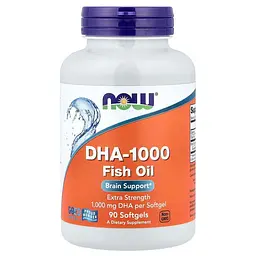 Жирні кислоти NOW DHA 1000, 90 капсул
