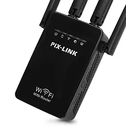 Підсилювач WiFi сигналу ретранслятор Wi-Fi Pix-Link LV-WR09Q 2.4 GHz репітер точка доступу White (18622) - мініатюра 2