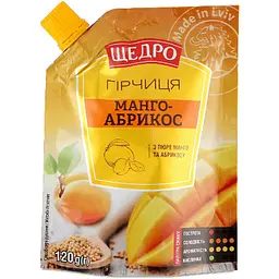 Горчица Щедро Манго-Абрикос 120 г