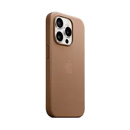 Чехол для Apple iPhone 15 Pro, FineWoven Case with MagSafe, коричневый, защитная накладка из материала FineWoven, противоударный, для iPhone, защита всего корпуса, поддержка беспроводной зарядки и MagSafe, (ARM71986) - мініатюра 2