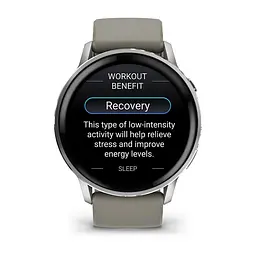 Смарт-годинник Garmin Venu 4 45mm Silver Bezel with Silver Gray Silicone Band (010-03014-01) - мініатюра 3