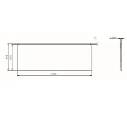 Панель для ванни X-Joy Am.Pm X-Joy білий W72UA-170-070W-P1, Білий - мініатюра 4