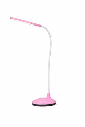 Настільна LED-лампа з гнучкою ніжкою (USB / Battery, 3 режими світла) Рожева