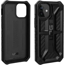 Оригінальний протиударний чохол UAG Monarch для iPhone 12 Mini (5.4") Black Carbon (112341114242) - мініатюра 10