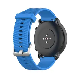 Ремінець силіконовий 20 мм для Amazfit BIP/Bip Lite/Bip U/Pro/Mini/GTS/GTS 2 (E)/GTR 42 BeWatch GT Блакитний (1011418) - мініатюра 4
