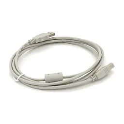 Кабель для принтера USB 2.0 AM/BM 1.8m ferrite white Voltronic (YT-AM/BM-1.8W) - мініатюра 2