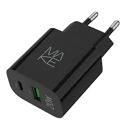 Зарядний пристрій мережевий MAKE 20W Type-C PD3.0 + USB QC4.0 Black - мініатюра 9
