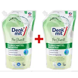 Концентрований гель для прання білої білизни DenkMit Pro Climate, 33 прання, 1 л, 2 шт.