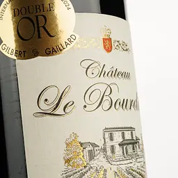 Вино Chateau Le Bourdiley 2020 AOP Bordeaux червоне сухе 0.75 л  - мініатюра 3