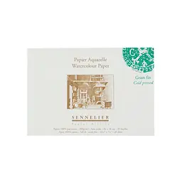 Склейка для акварелі Sennelier, 20 аркушів, холодне пресування, 300 г/м, 26x18 см