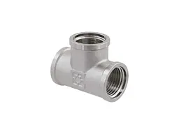 Трійник RAFTEC 1/2" латунь, ВВВ, DN15, нікель, T01 - мініатюра 4