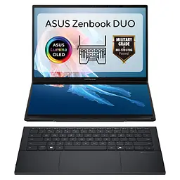 ASUS Ноутбук ASUS Zenbook Duo UX8406CA-QL047X 14" FHD Touch OLED, Intel Ultra 9 285H, 32GB, F2TB, UMA, Win11P, Сірий - мініатюра 2