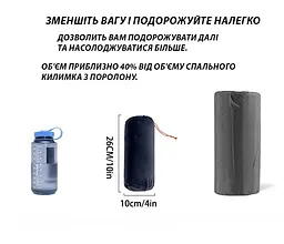 Надувний туристичний матрац 190 × 60 см з подушкою із вбудованим насосом каремат Solve помаранчевий KT6009109 - мініатюра 8