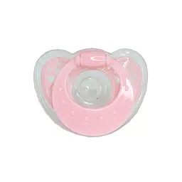 Дитяча силіконова пустушка MGZ-0517(Pink) кругла - мініатюра 3