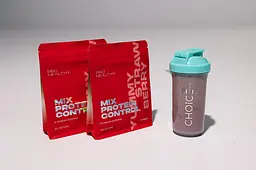 Низькокалорійний поживний коктейль Mix Protein control Yummу Strawberry 145 г Choice - мініатюра 3