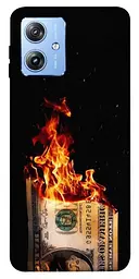 Чохол Demsky Money burn для Motorola Moto G84